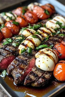Balsamic Caprese Grilled Flank Steak
