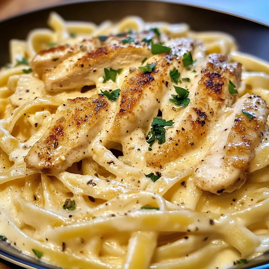 Chicken Alfredo Pasta Linguine