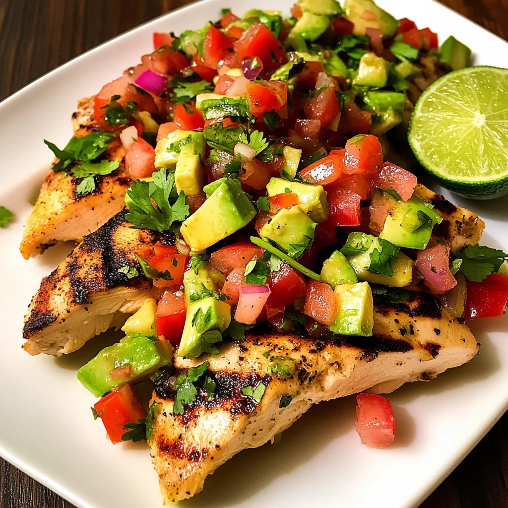 Cilantro-Lime Chicken with Avocado Salsa