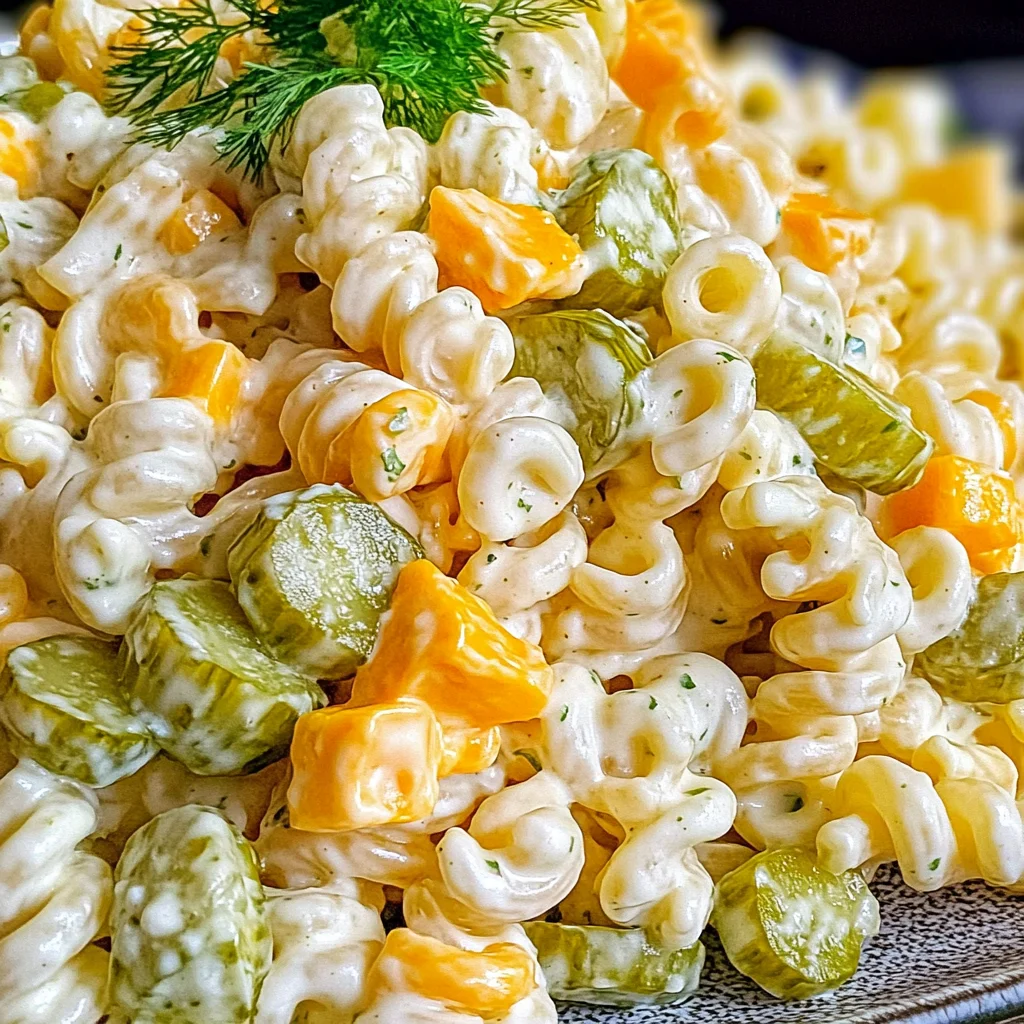 Dill Pickle Pasta Salad