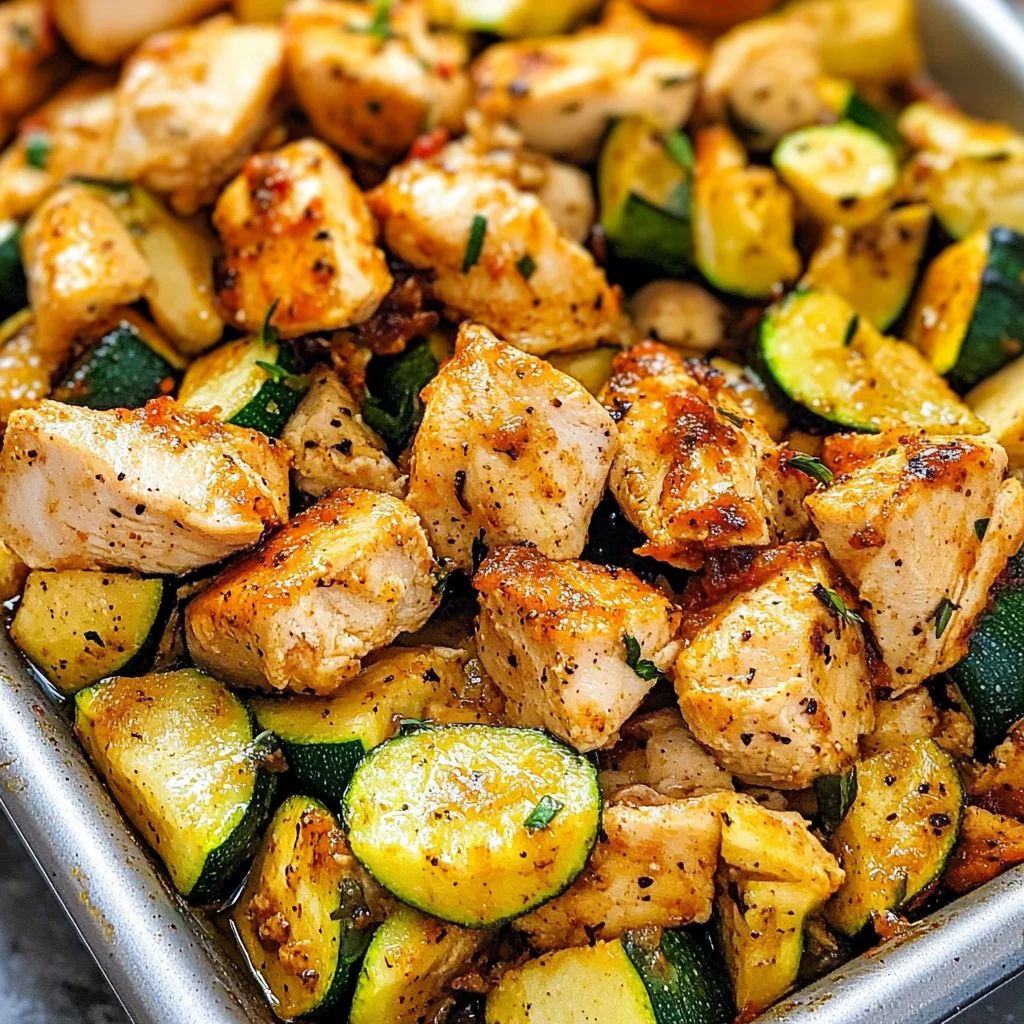 Easy Baked Chicken and Zucchini Recipe