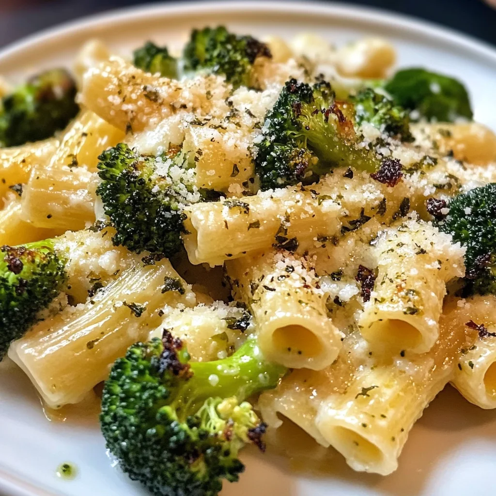 Easy Skillet Ricotta Pasta With Roasted Broccoli