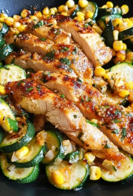 Garlic Butter Chicken with Zucchini and Corn - One-Pan, 30-Minute Meal