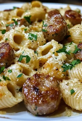 Garlic Butter Sausage Bites With Creamy Parmesan Shells