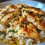 Just Made Chicken Scampi With Garlic Parmesan Rice