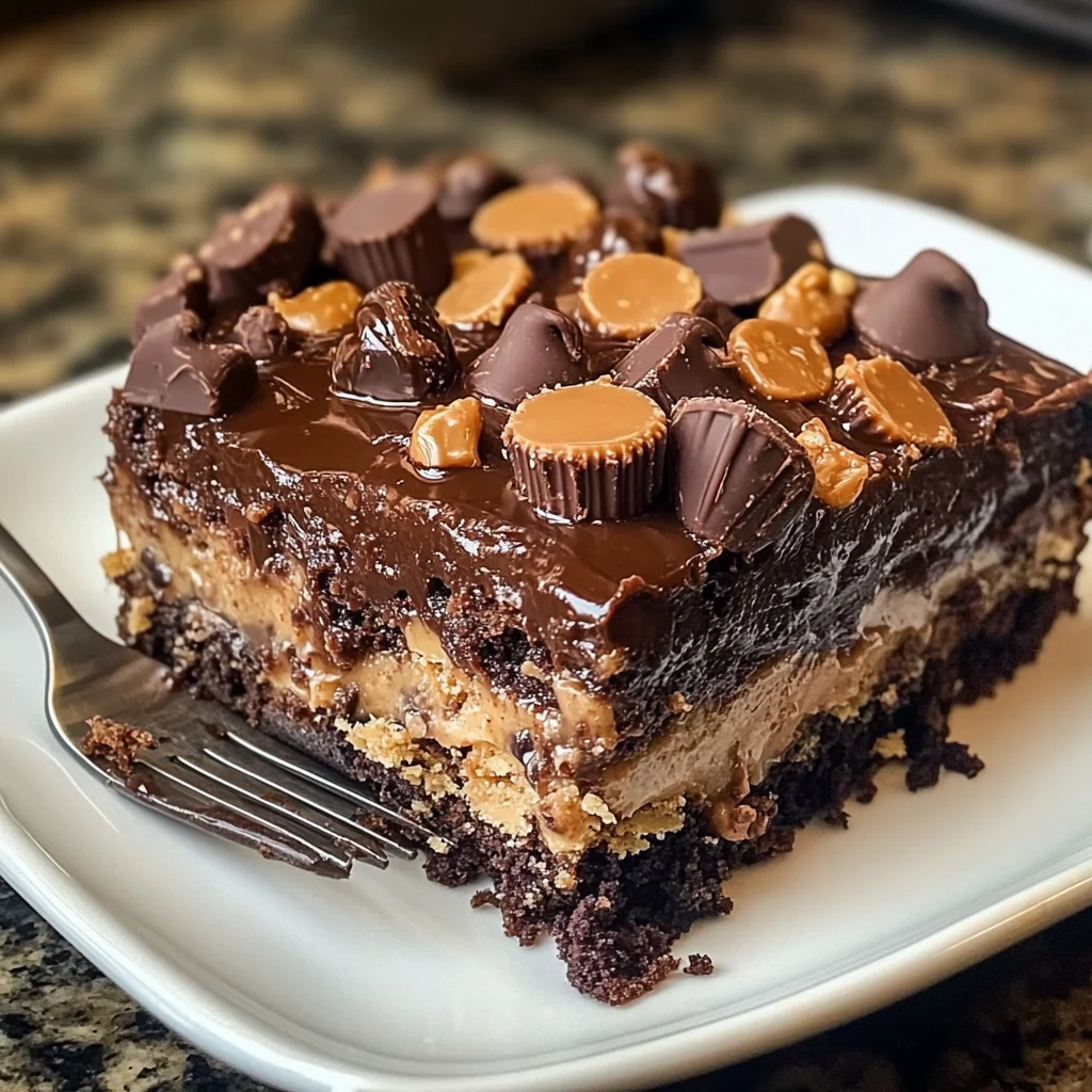 Peanut Butter Cup Dump Cake