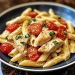 Penne Pasta With Garlic Parmesan