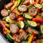 Skillet Sausage and Zucchini