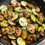 Skillet Zucchini and Mushrooms