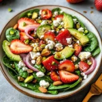 Strawberry Spinach Salad with Strawberry Balsamic