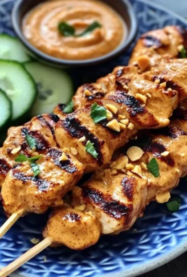 Thai Chicken Sate with Peanut Sauce