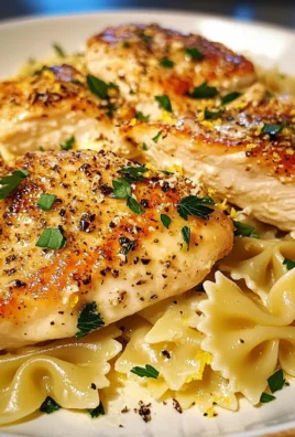 This Lemon Garlic Chicken With Creamy Bowtie Pasta Turned