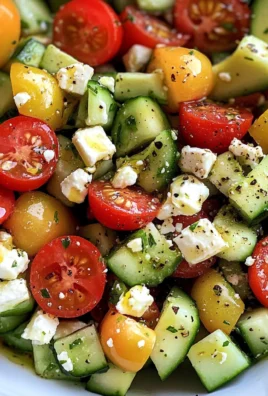 Tomato, Cucumber, Avocado Salad