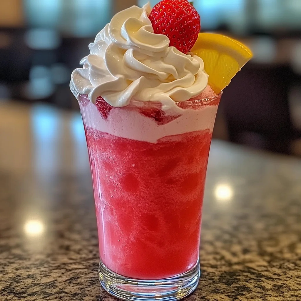 Whipped Strawberry Lemonade