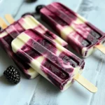 Blackberry Lime Cheesecake Popsicles