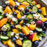 Blueberry Peach Feta Salad