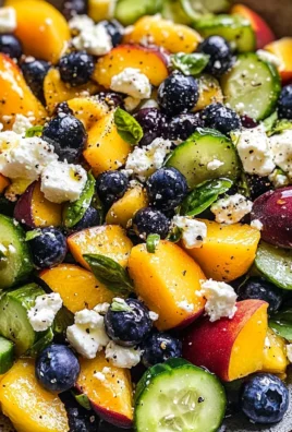 Blueberry Peach Feta Salad