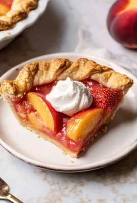 Brown Butter Strawberry Peach Pie