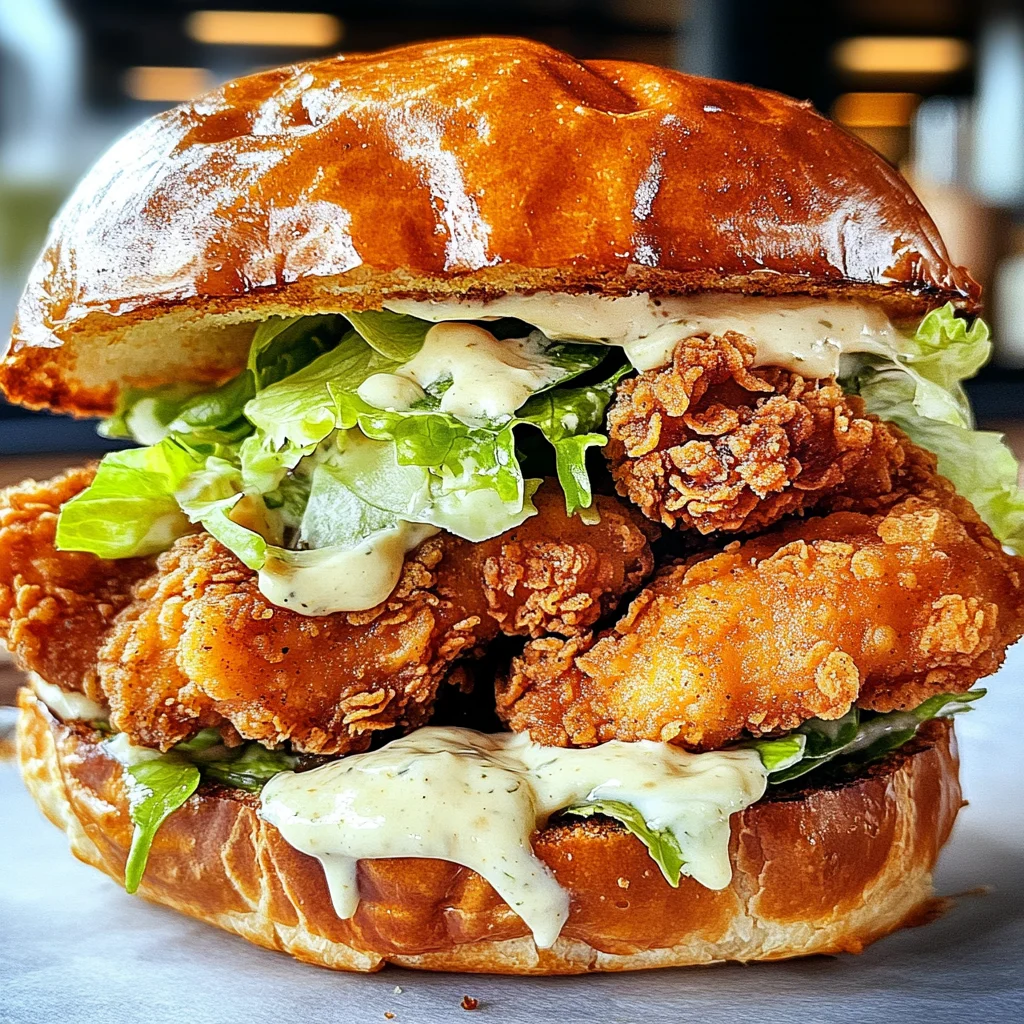 Crispy Chicken Caesar Sandwich