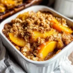 Healthy Peach Crumble