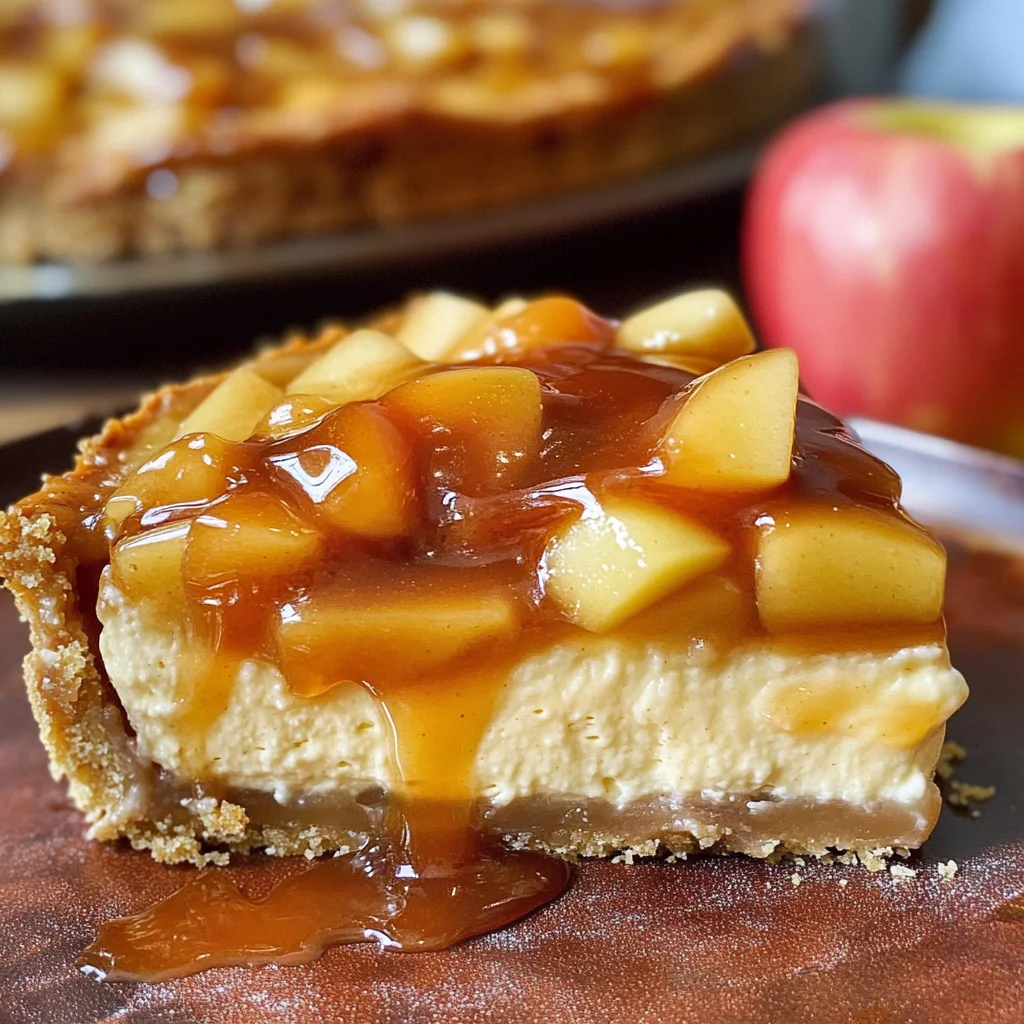 Karamell-Apfel-Käsekuchen