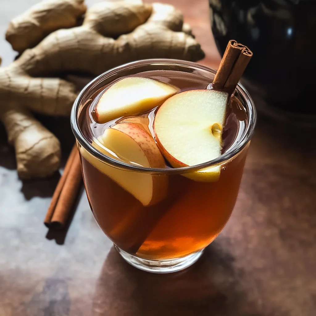 Korean Apple Tea with Ginger and Cinnamon (Saegwa Cha)