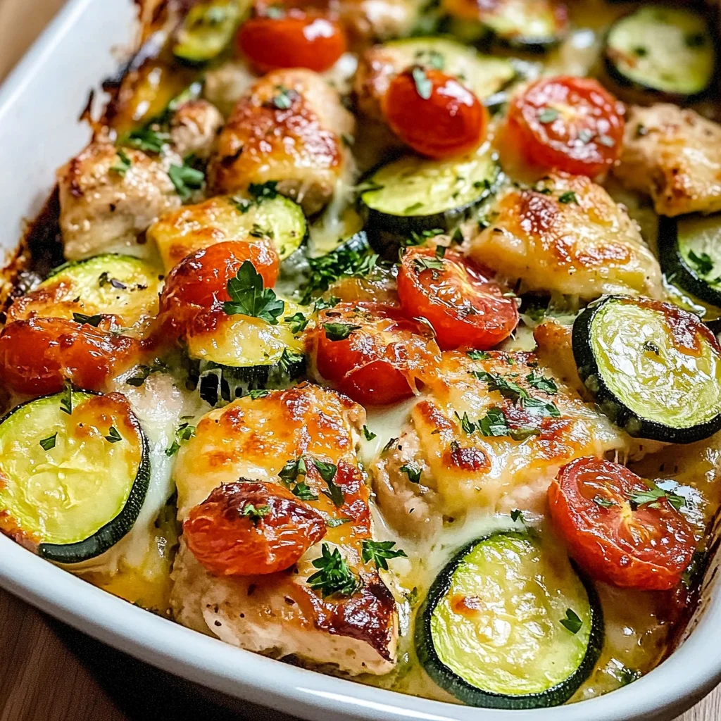 Mediterranean Chicken Zucchini Bake – Healthy, Flavorful & Easy!