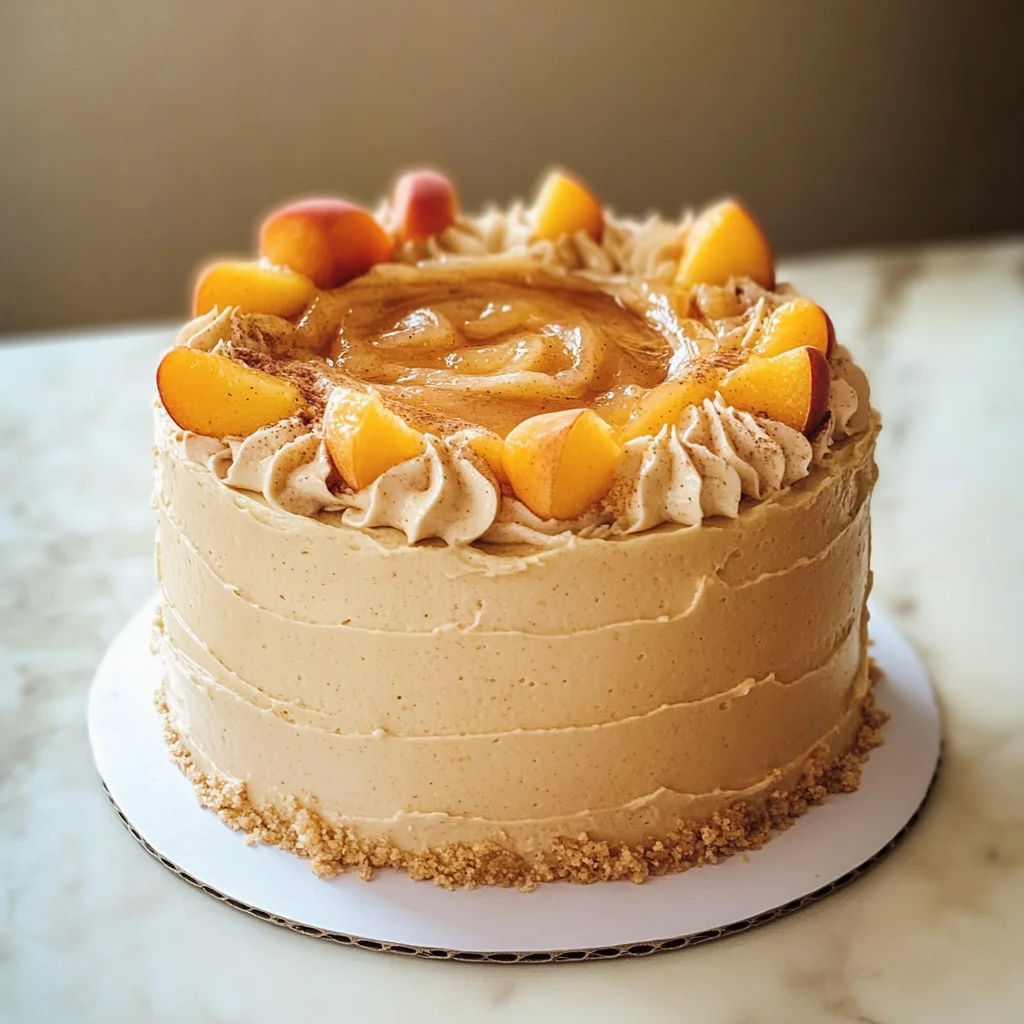 Mini Peach Pie Cake