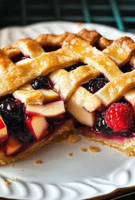 Mini Shortbread Pie with Berry & Apple Filling