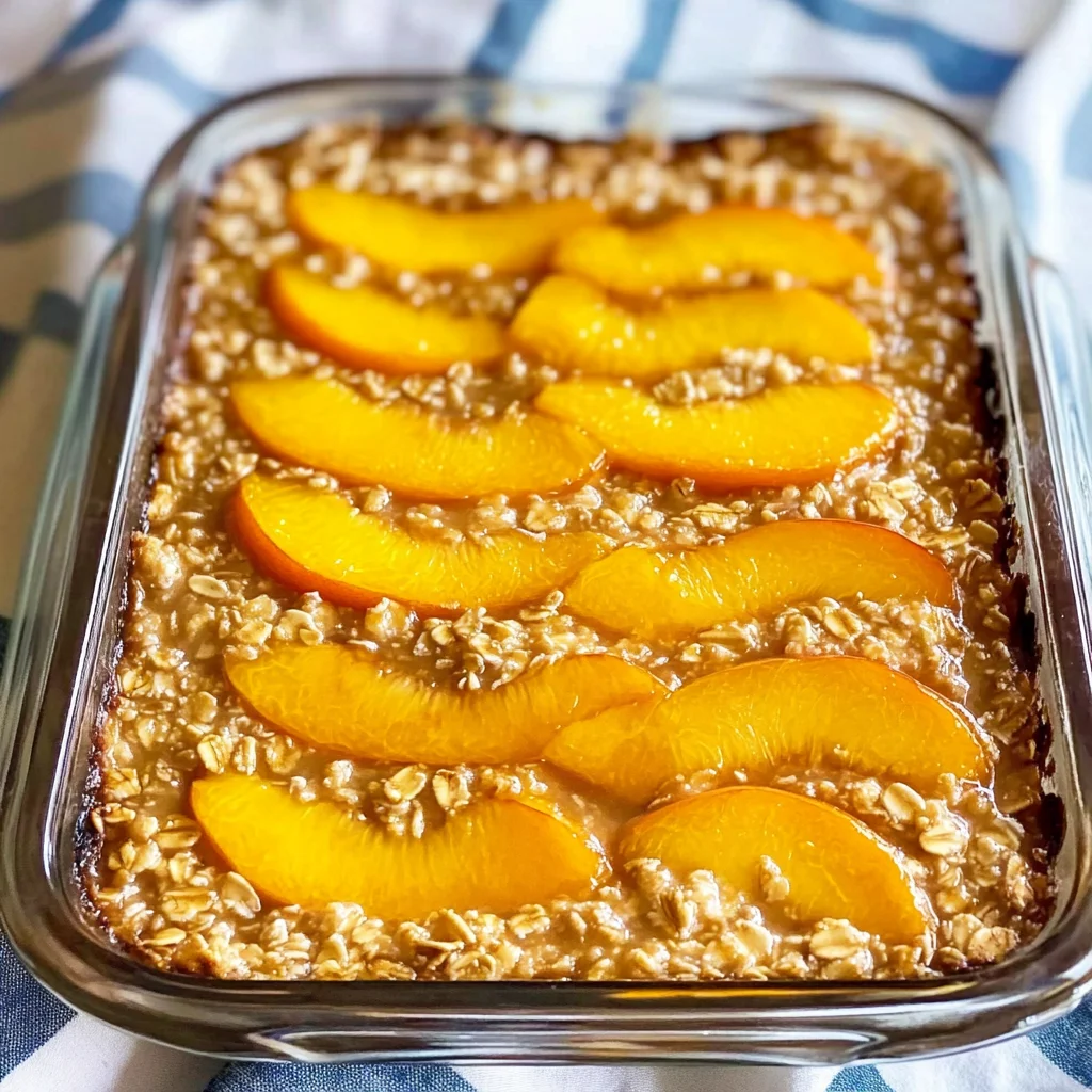 Peach Baked Oatmeal
