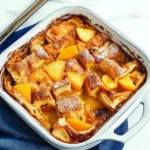 Peach Cobbler French Toast Bake