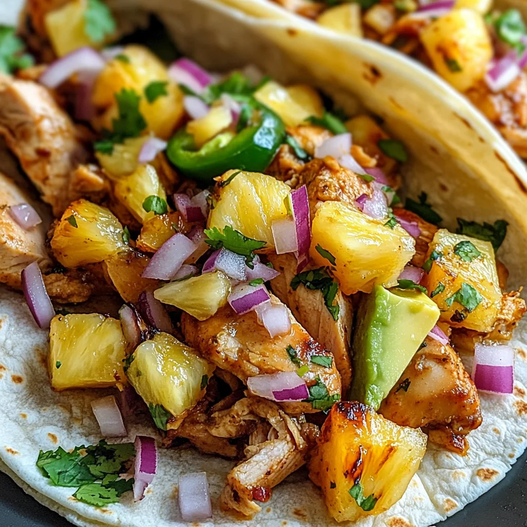 Pineapple Chicken Tacos