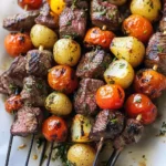 Rosemary Garlic Steak Kebabs