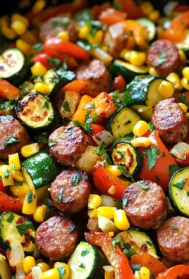Sausage and Veggies Skillet - 30 Minute, One-Pan Meal
