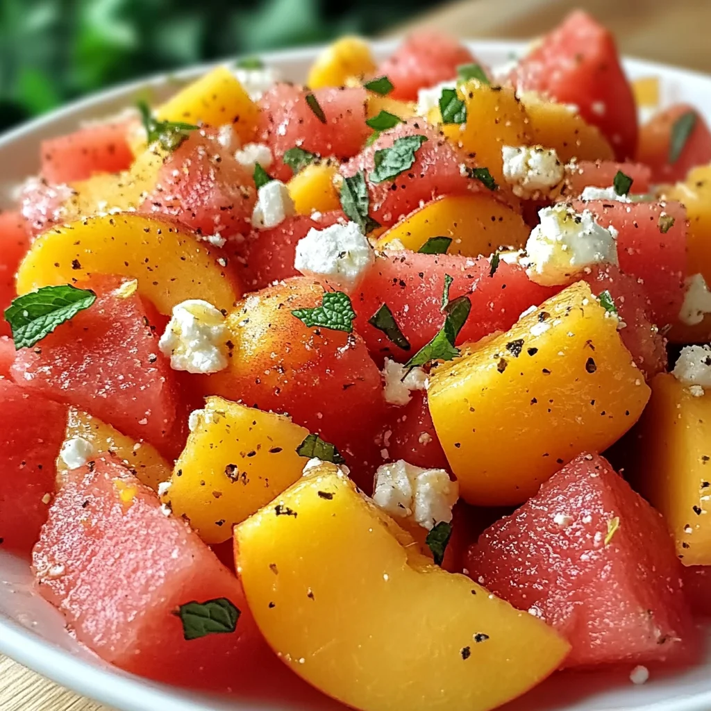 The Peach Watermelon Salad That Tastes Like Summer
