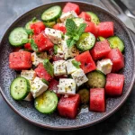 Watermelon Cucumber Salad Recipe
