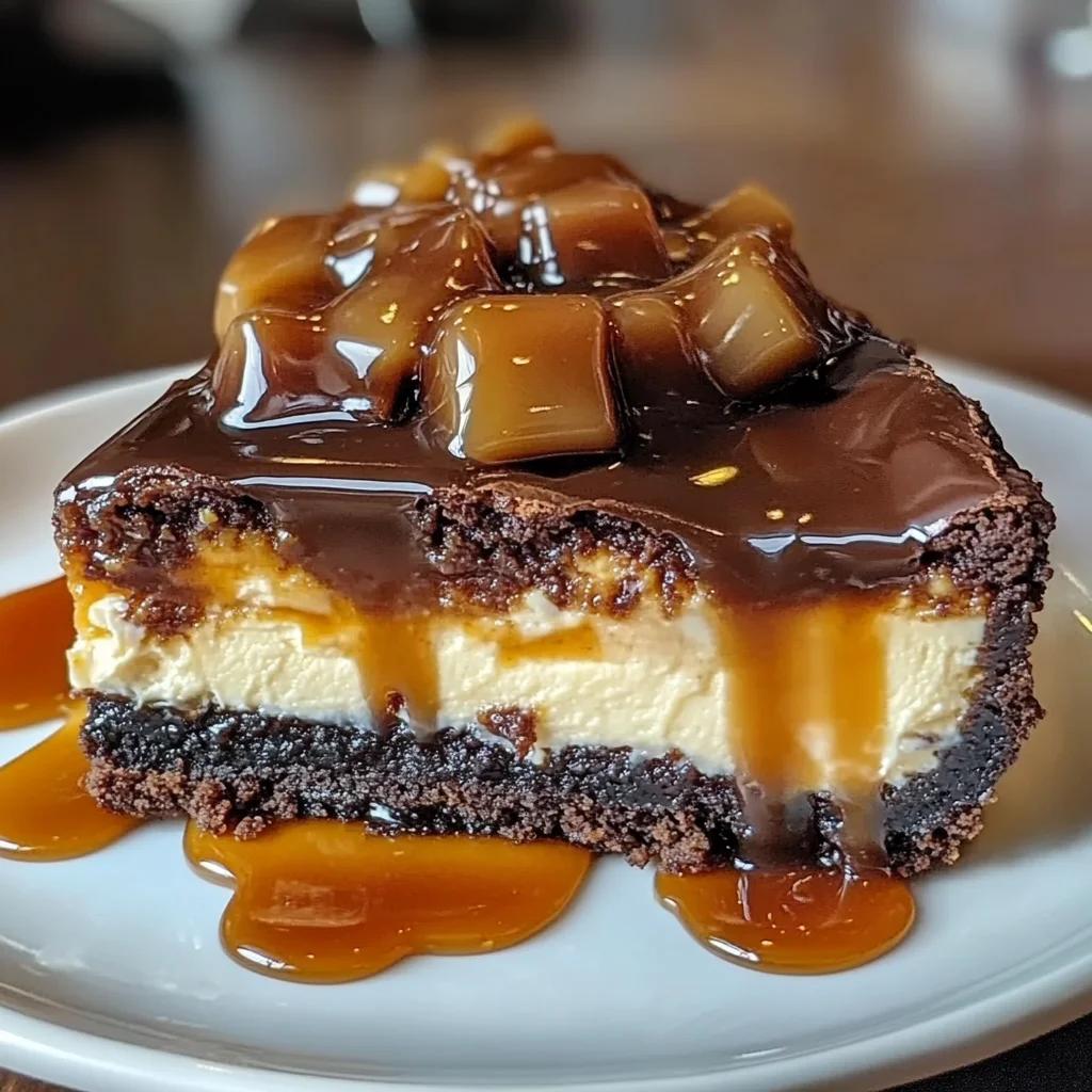 Caramel Brownie Cheesecake