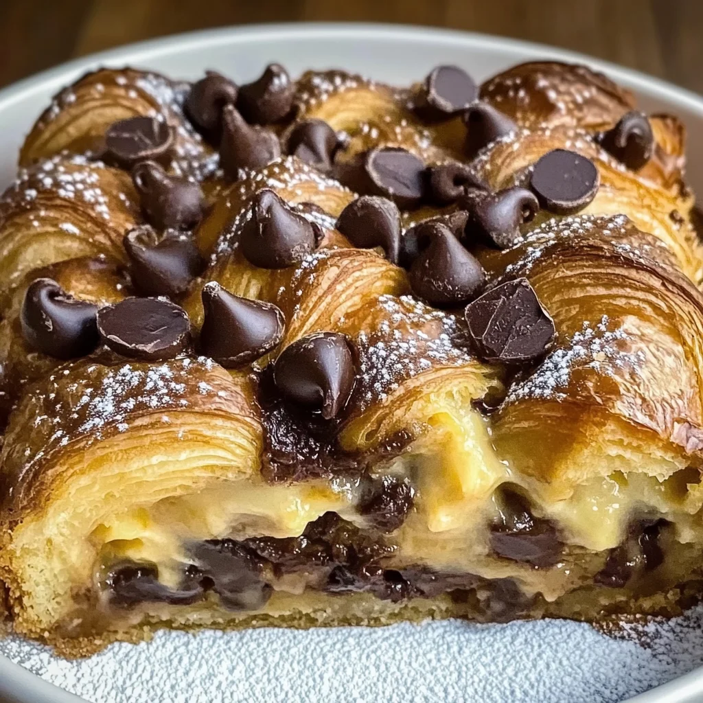 Decadent Chocolate Croissant Breakfast Bake