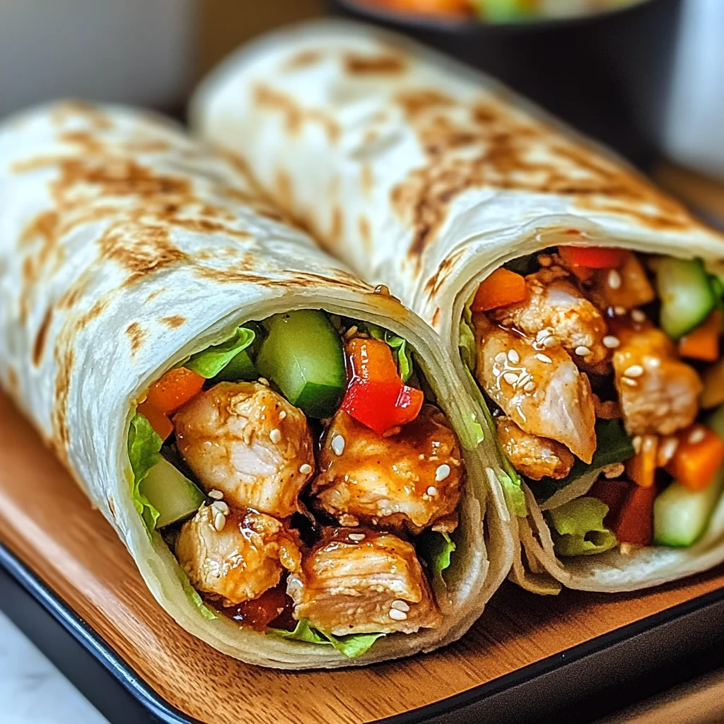 Firecracker Chicken Wraps