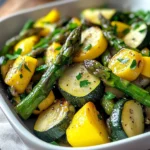Flavorful Asparagus with Zucchini and Squash