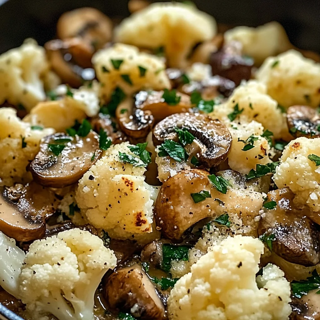 Garlic Cauliflower Mushroom Skillet: Quick & Delicious Dish