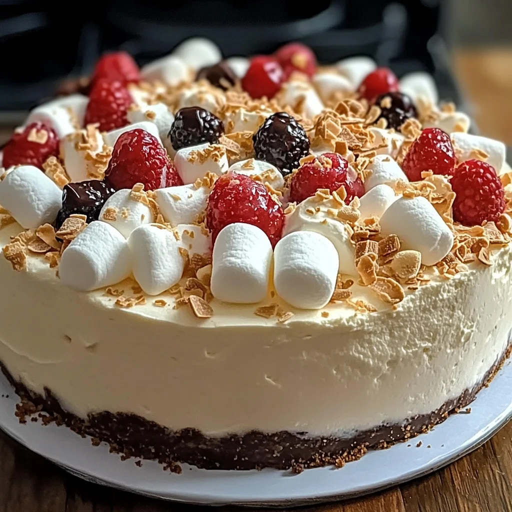 Marshmallow Whip Cheesecake : No-Bake Dream Dessert
