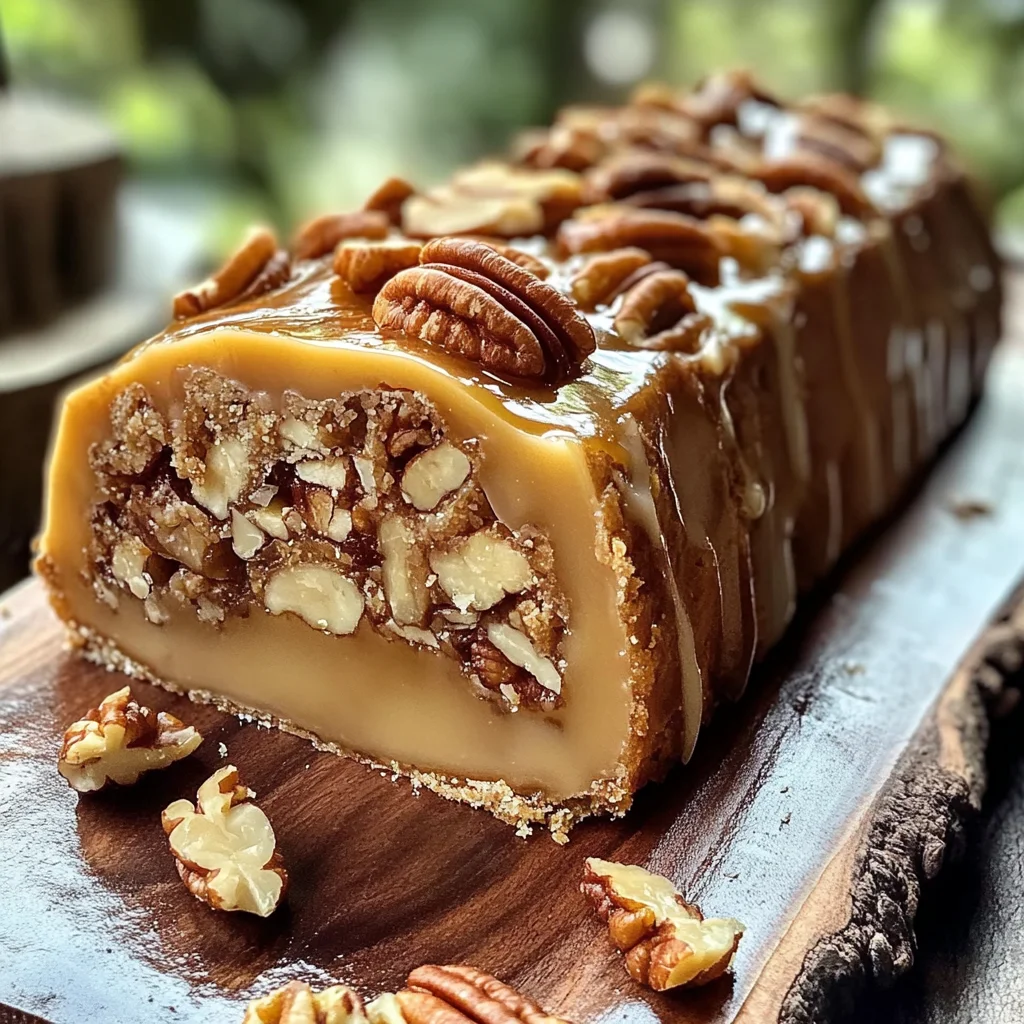 Nana’s 3-Ingredient Pecan Log