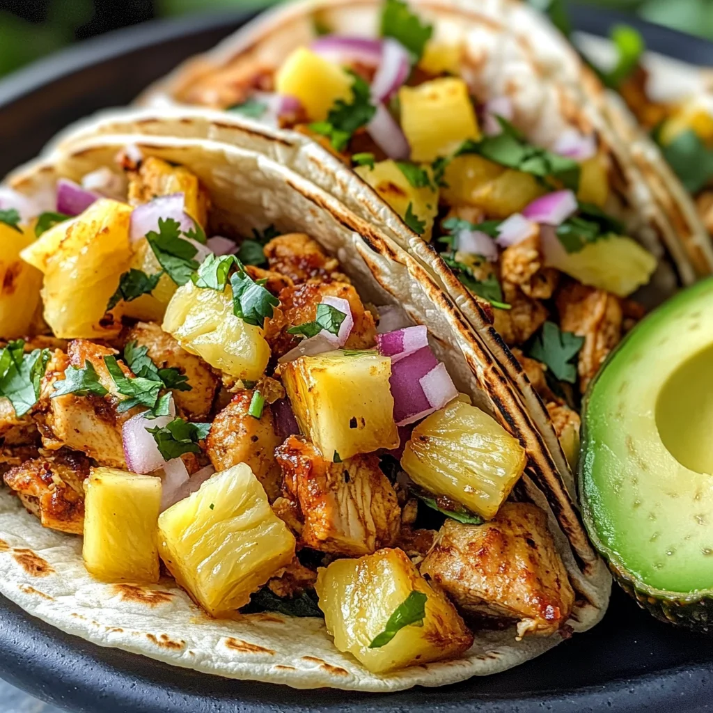 Pineapple Chicken Tacos