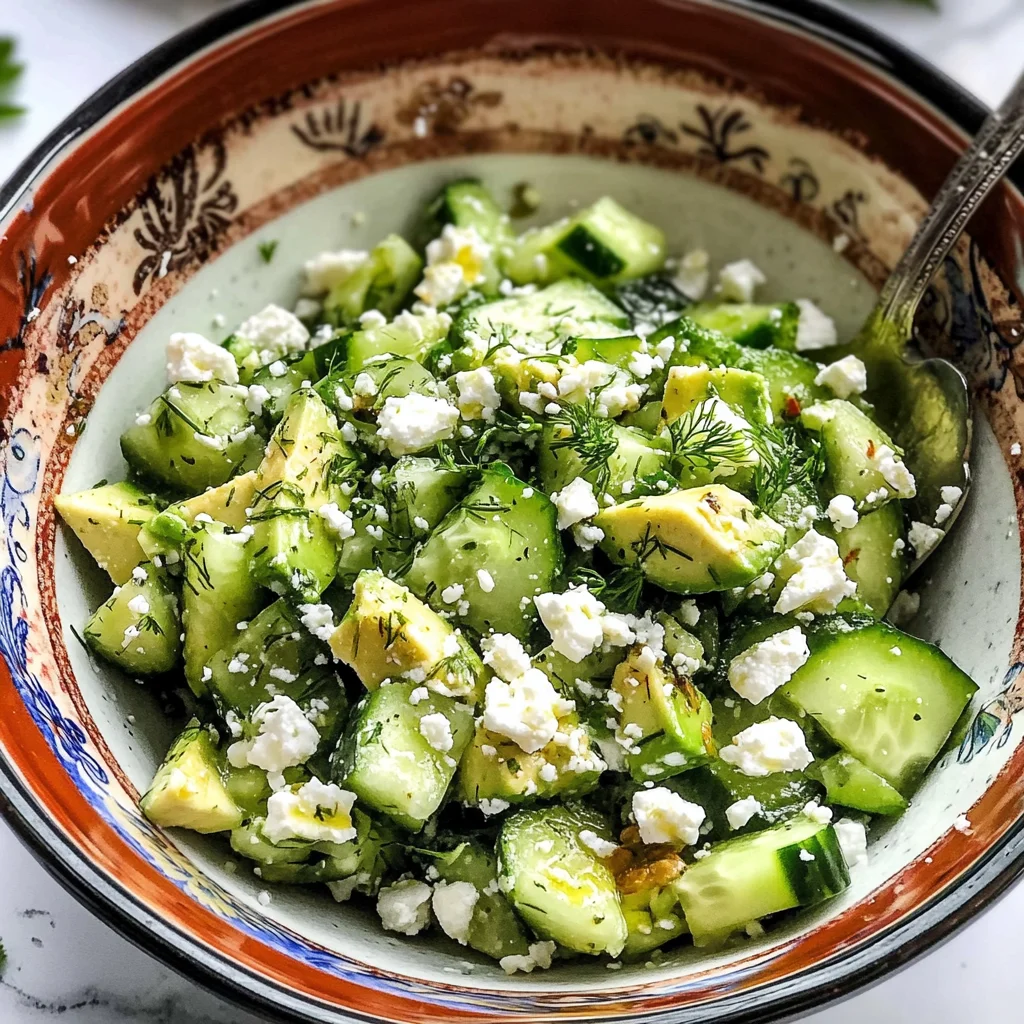 Smashed Cucumber Salad - With Feta and Dill