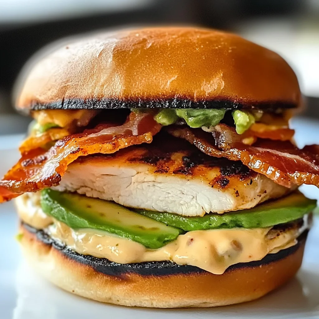 Spicy Grilled Chicken Avocado Sandwich