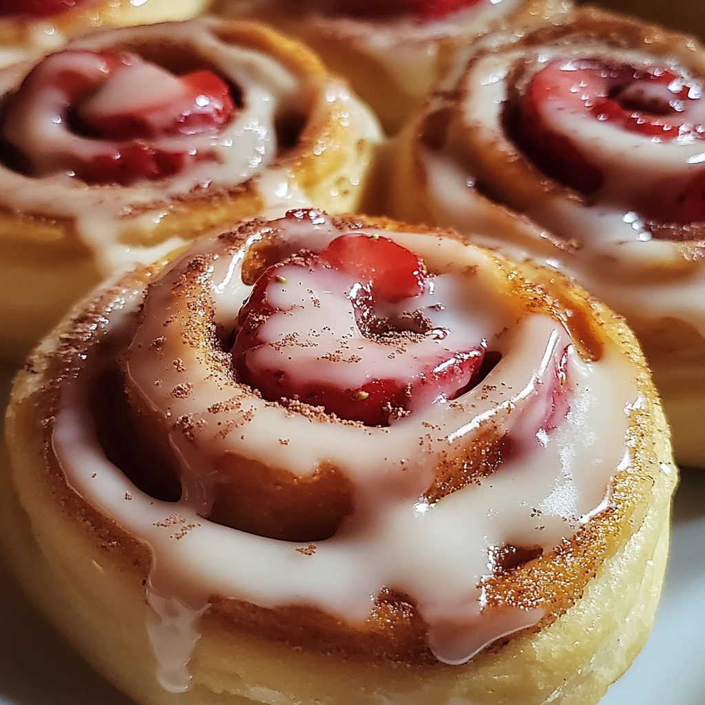 Strawberry Cheesecake Cinnabon Rolls
