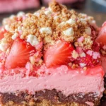 Strawberry Crunch Brownies