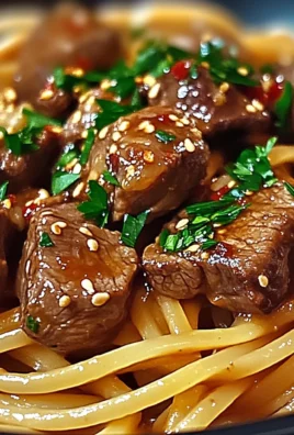 Sweet and Spicy Garlic Steak Pasta