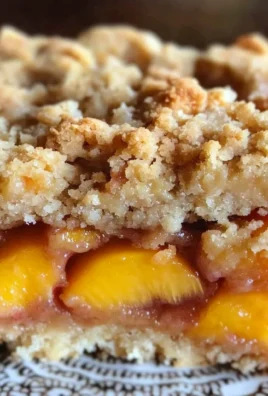 gluten free vegan peach crumb bars